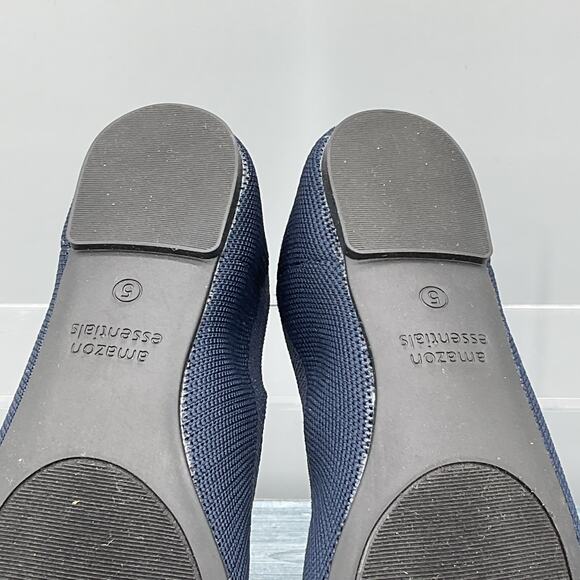 NEW Amazon Essentials Women’s Knit Ballet Flats Navy Size 5 - Picture 9 of 10